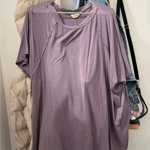 Purple short sleeve top